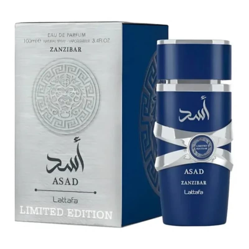 PERFUME LATTAFA ASAD ZANZIBAR LIMITED EDITION SILVER EDP 100 ML ORIGINAL