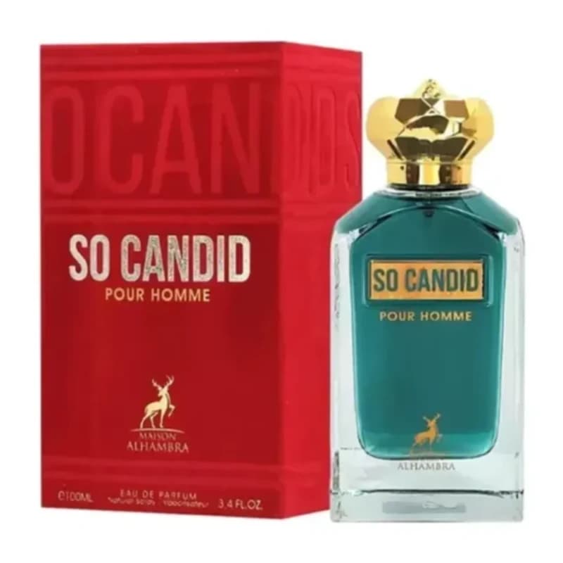 PERFUME MAISON ALHAMBRA SO CANDID POUR HOMME EDP 100ML ORIGINAL