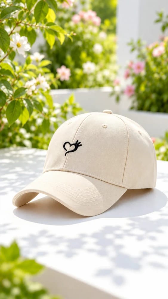 Gorra Beige Heart