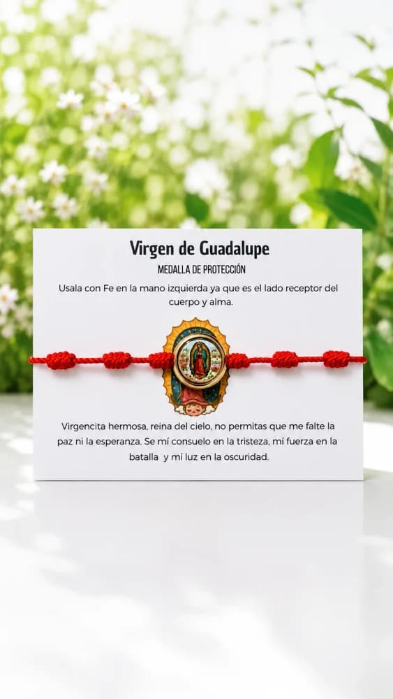 Pulsera de la Virgen de Guadalupe