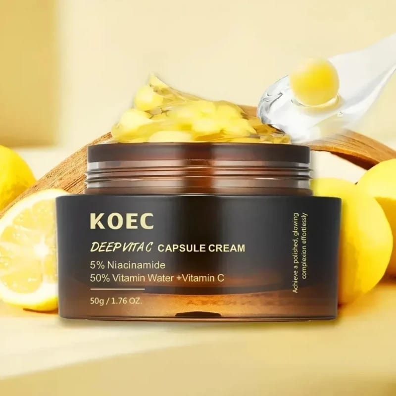 Crema Facial De Vitamina C En Cápsulas Con Niacinamida 50gr. - Koec.